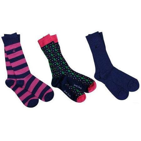 Bamboe Sokken Giftbox Heren Kerst Blauw