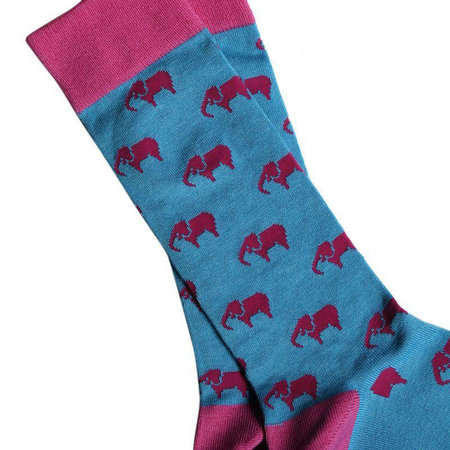Bamboe Damessokken Pink Olifant