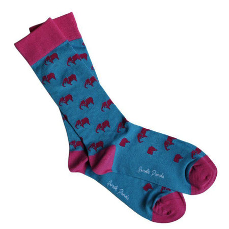 Bamboe Damessokken Pink Olifant