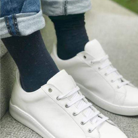 Bamboe Herensokken XL Spotted in Navy