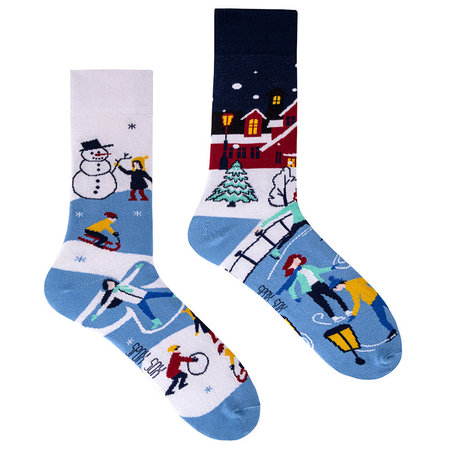 Mismatched Sokken Sneeuw