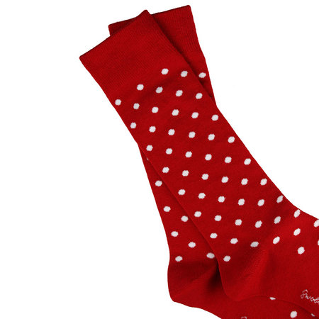 Bamboe Herensokken Polkadot Rood