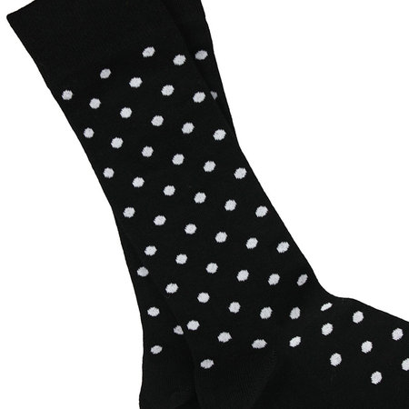 Bamboe Herensokken Polkadot Zwart