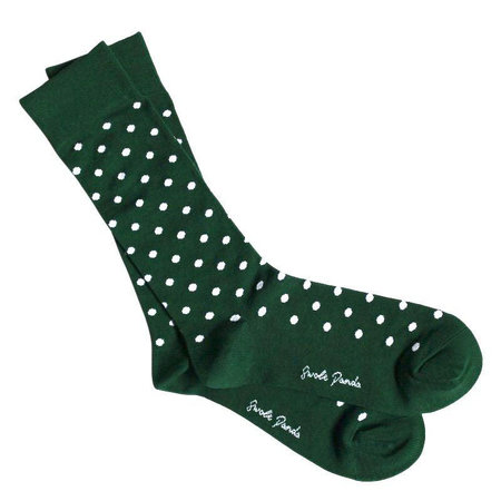 Bamboe Herensokken Polkadot Groen