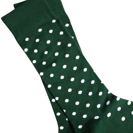 Bamboe Herensokken Polkadot Groen