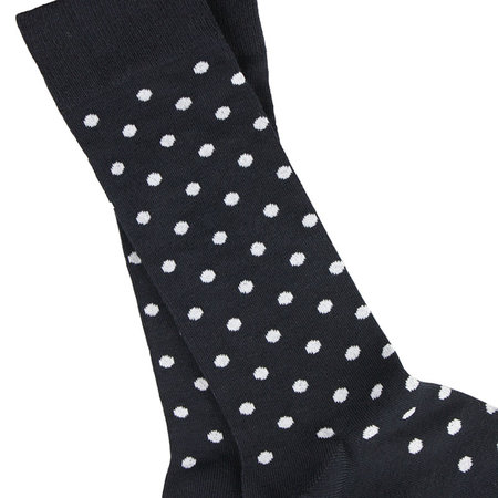 Bamboe Herensokken Polkadot Navy Blauw