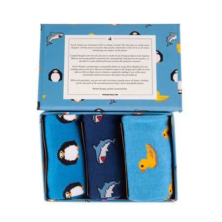 Bamboe Sokken Giftbox Heren Dieren