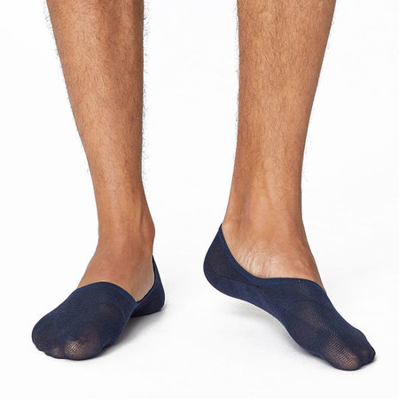Bamboe Sneakersok No Show Heren Navy