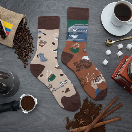 Mismatched Sokken Koffie