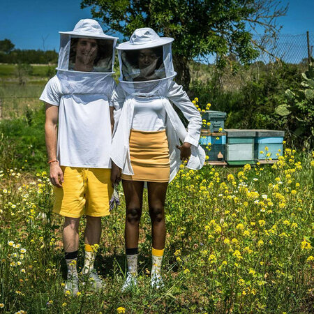 Mismatched Sokken Honey Bee