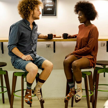 Mismatched Sokken Koffie