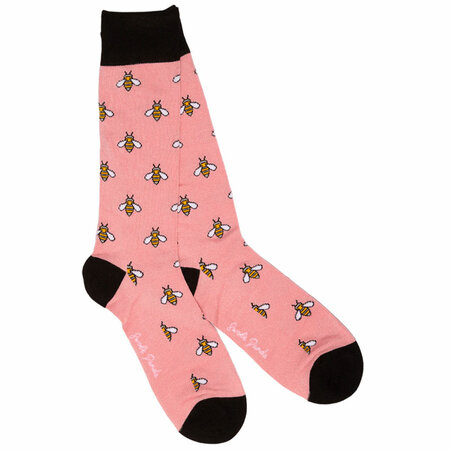 Bamboe Damessokken Pink Bumblebee