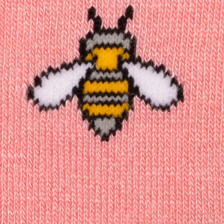 Bamboe Damessokken Pink Bumblebee