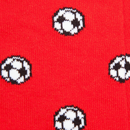 Bamboe Herensokken Voetbal Rood