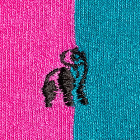 Bamboe Herensokken Pink Aqua