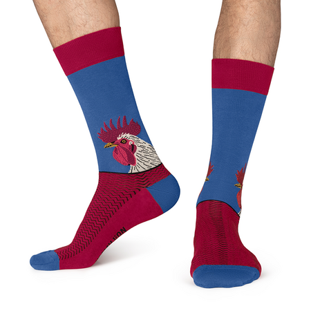 Sokken Haan Rooster Head