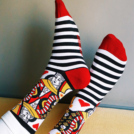 Sokken Queen of hearts