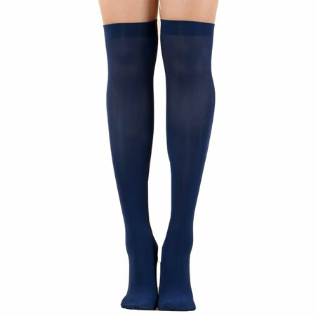 Kousen Overknee Uni Navy