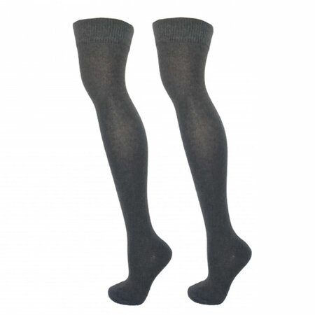 Kousen Overknee Uni Donkergrijs