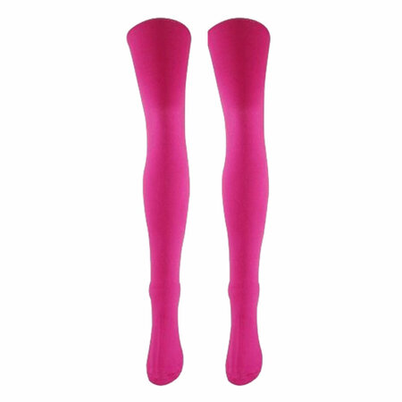 Kousen Overknee Uni neon Pink