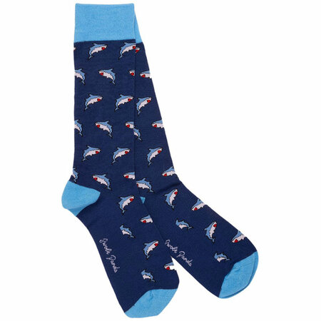 Bamboe Herensokken Shark Blauw
