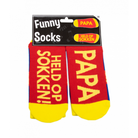 Papa held op sokken