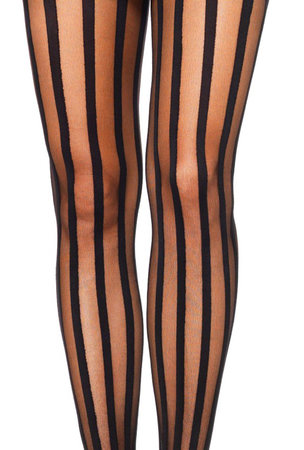 Panty Transparant met Verticale Streep