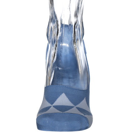 Sneaker Footie Triangle Blauw