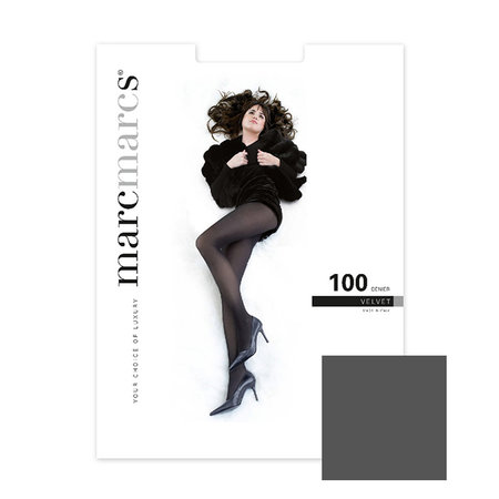 Panty Basic 100 Denier Velvet Opaque Antraciet Melange