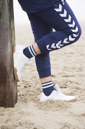 Sokken Heren Quarter Stripe Licht Navy