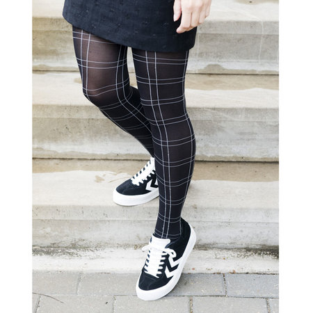 Panty Zwart Chalky Checks
