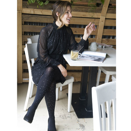 Panty Zwart Chic met Steentjes