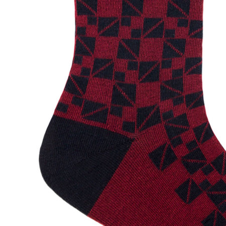 *Sokken Heren Spox Mosaic Burgundy