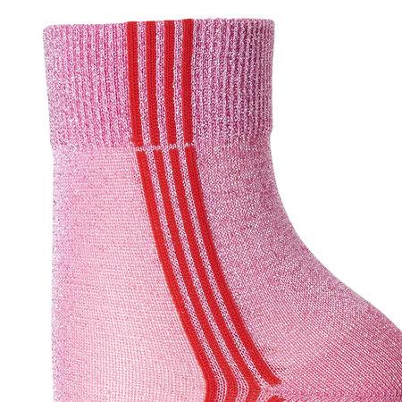 Sokken Enkel Violet in Rose met Rood Maat 40-42