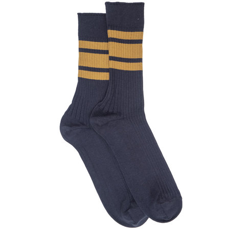 Herensok Wembley Streep Dark Navy