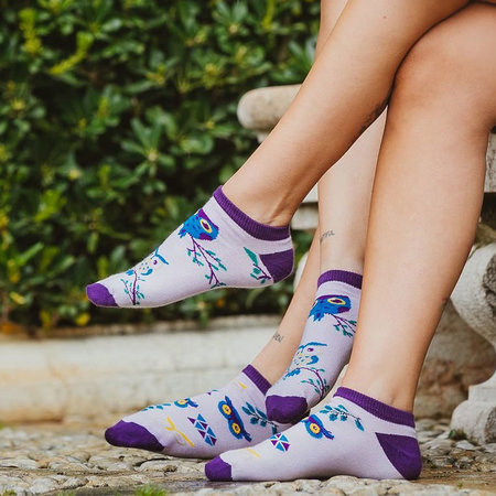 Mismatched Sneaker Sokken Owl