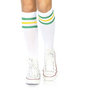Sokken Knie Sport Wit met Groen en Geel