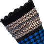Sokken Jamie Lang in Zwart met Kobalt in Maat 35-38