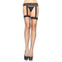 Jarretel Kousen Grove Visnet met Kanten Jarretelgordel Plussize