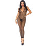 Bodystocking Catsuit Visnet met Lage Rug