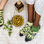 Mismatched Sneaker Sokken Olijf
