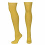 Kousen Overknee Uni Geel