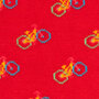 Bamboe Herensokken Fiets in Rood