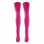 Kousen Overknee Uni neon Pink