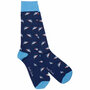 Bamboe Herensokken Shark Blauw