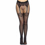 Panty Visnet  Jarretel effect met naad