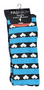 Kniekous blauw gestreept met hartjes