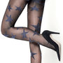 Panty Marc Marcs Stars Zwart met Zilver Maat S/M